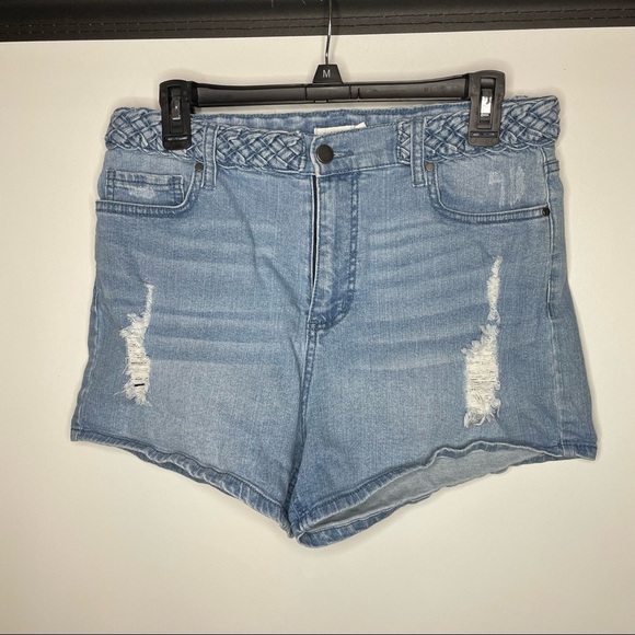 Harper Heritage Jean shorts Size 30 Denim High Waist Destructed - Picture 4 of 7